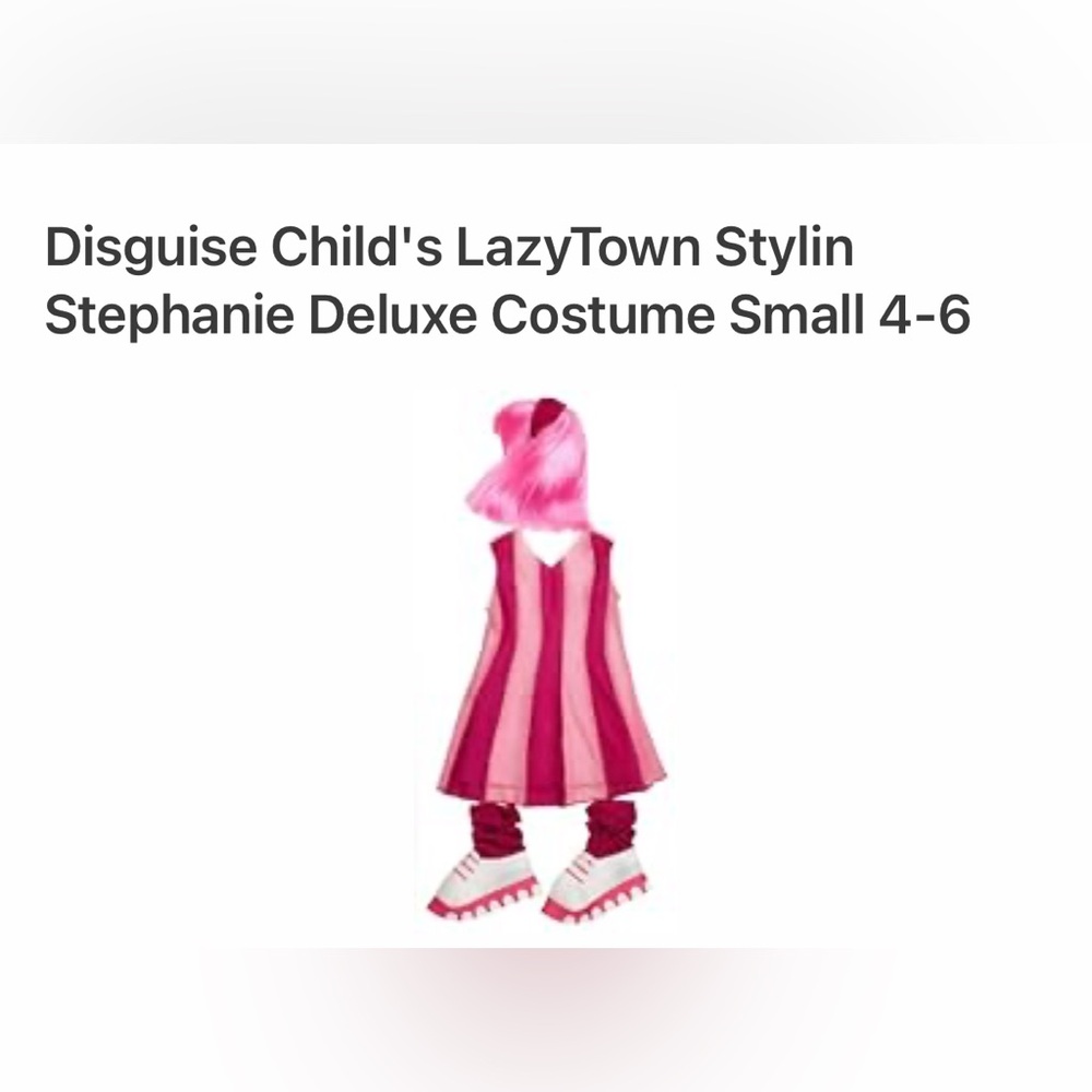 Disguise Pink and White Theater/ Halloween 🎃 Costume Set Size 4-6